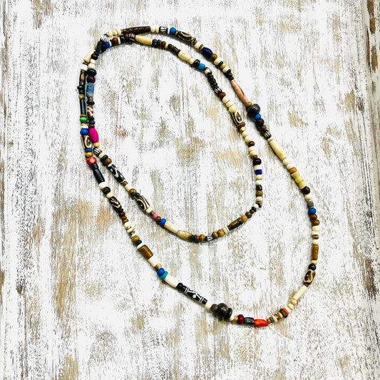 RECYCLED BEAD NECKLACE