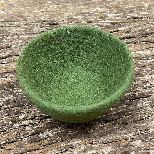 HANDMADE FELT BOWL 10X5CM