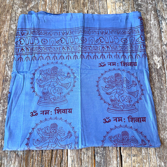 NATURAL THICK VISCOSE OM SHIVA COTTON SARONG 180X100CM