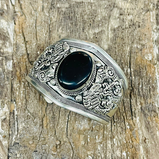 HANDMADE BLACK ONYX CUFF