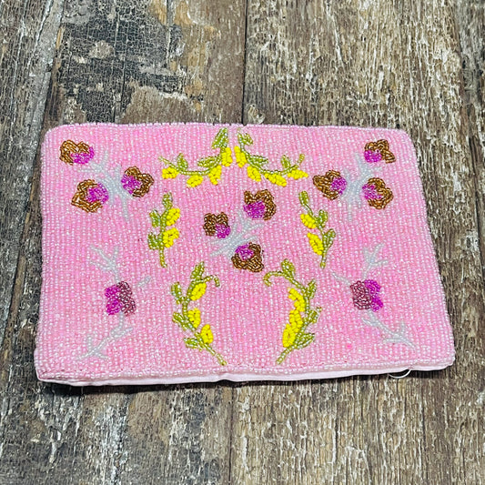 BEADED PURSE 18X13CM