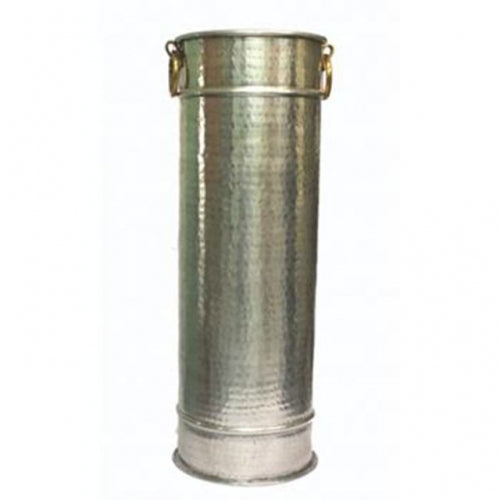 SILVER HAMMERED UMBRELLA HOLDER 62CM