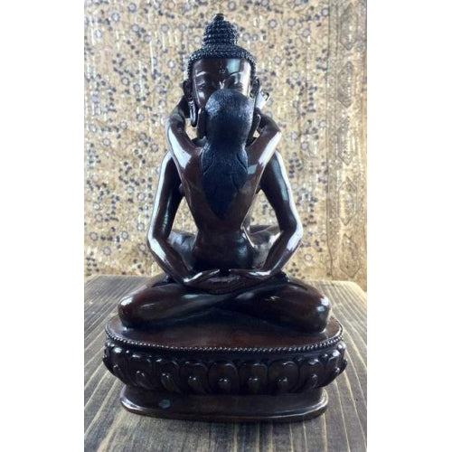 HANDMADE BRONZE SHAKTI BUDDHA 20cm From Nepal