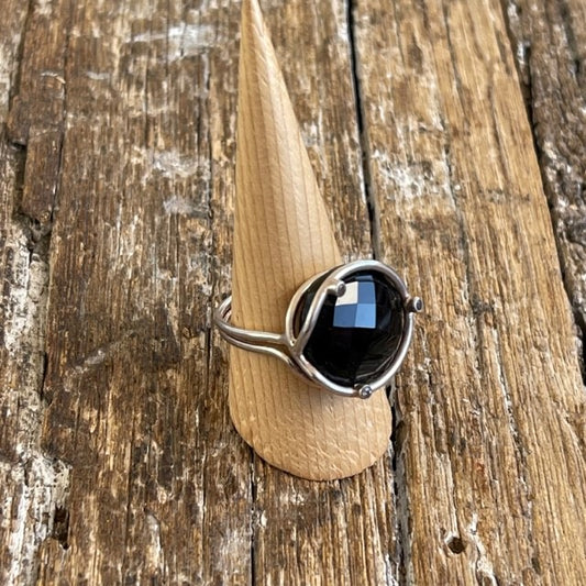 STERLING SILVER BLACKONYX RING
