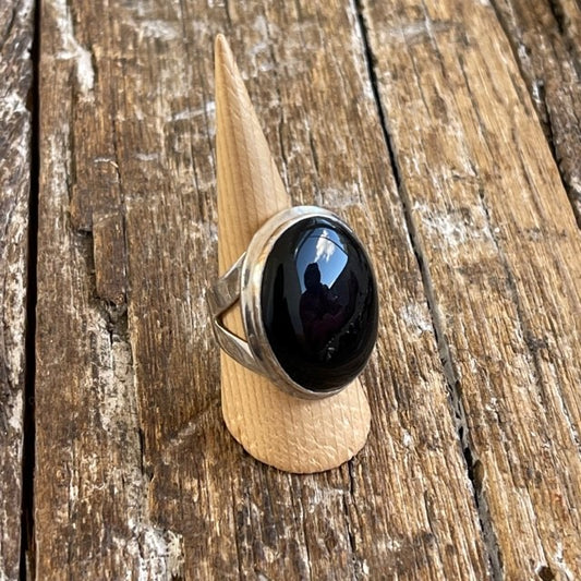 STERLING SILVER BLACKONYX RING