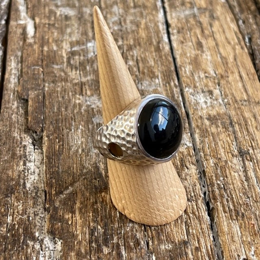 STERLING SILVER BLACKONYX RING