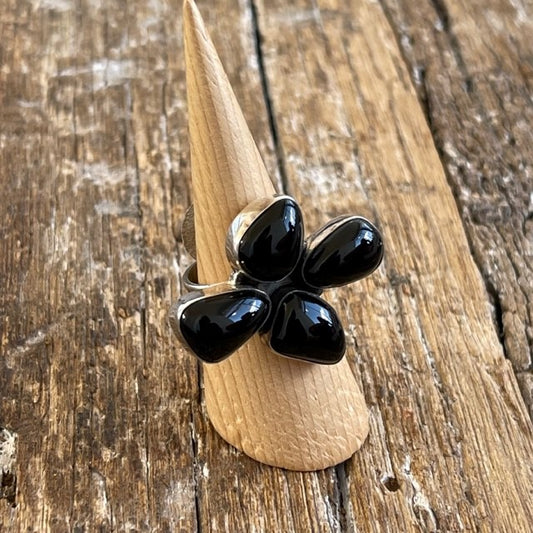 STERLING SILVER BLACKONYX RING