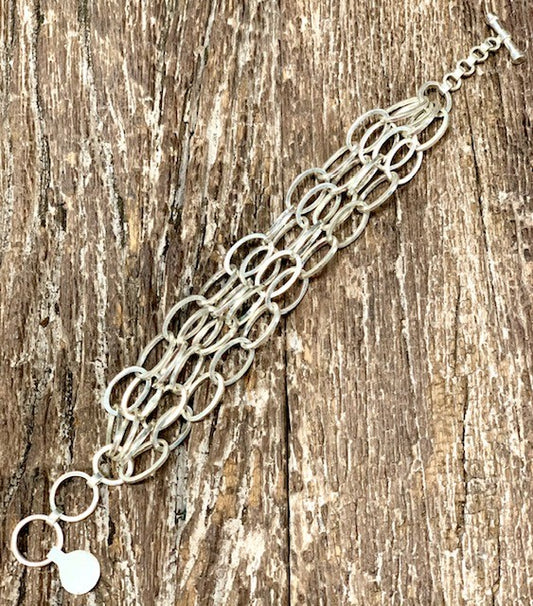 STERLING SILVER CHAIN BRACELET