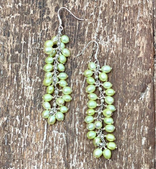 STERLING SILVER PEARL EARRING