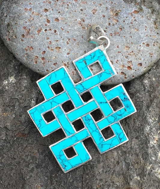 STERLING SILVER ENDLESS KNOT PENDANT